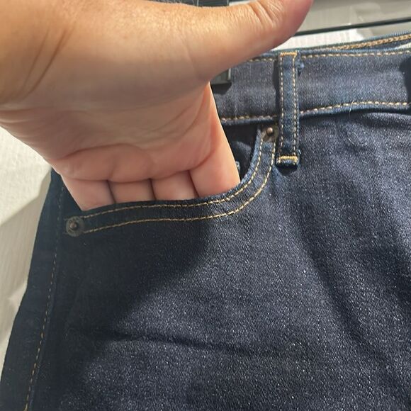 Gap 1969 Dark Blue True skinny Super High Rise Jeans, Size 26R - Picture 4 of 9